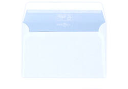 Envelop Hermes bank C6 114x162mm zelfklevend wit doos à 500 stuks