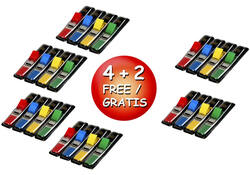 Indextabs Post-it 6834 11.9x43.1mm 4+2 gratis 35 tabs per dispenser