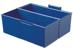 Kaartenbak Han breed A5 kunststof blauw