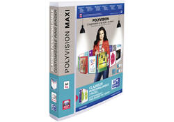 Presentatieringband Oxford Polyvision Maxi A4 XL 4-rings D-mech 25mm transparant