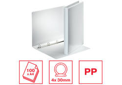 Presentatieringband Esselte Essentials panorama A4 4-rings O-mechaniek 30mm wit