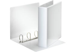 Presentatieringband Esselte Essentials panorama A4 4-rings D-mechaniek 77mm wit