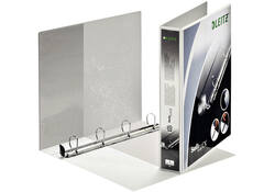 Presentatieringband Leitz premium SoftClick panorama A4 maxi 4-rings D-mechaniek 30mm wit