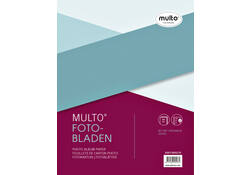 Interieur Multo fotobladen A4 23-gaats met dekvel 20vel wit