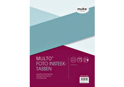 Fototas Multo A4 23-gaats 4-vaks 10X15cm PP transparant 10 stuks