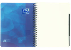 Projectboek Oxford School A4+ lijn 4-gaats 240 pagina's 80gr blauw
