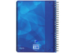 Projectboek Oxford School A4+ lijn 4-gaats 240 pagina's 80gr blauw