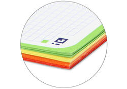 Projectboek Oxford School A4+ ruit 5x5mm 4-gaats 240 pagina's rood