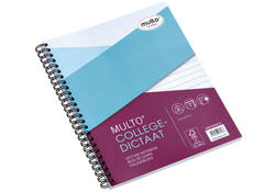 Collegedictaat Multo A5 lijn 17-gaats 160 pagina's 80gr wit