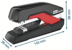 Nietmachine Rapid SO30c Halfstrip 30vel 24/6 zwart/rood