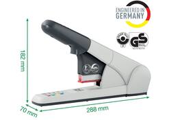 Nietmachine Leitz Heavy Duty 80 vel zilver