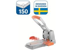 Perforator Rapid Supreme HDC150/2 heavy duty 2-gaats 150 vel zilver/oranje