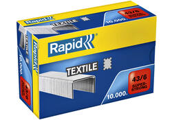 Nieten Rapid 43/6 textiel gegalvaniseerd strong 10000 stuks