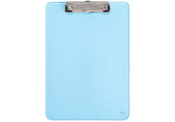 Klembord MAUL A4 staand transparant PS neon blauw