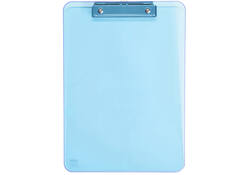 Klembord MAUL A4 staand transparant PS neon blauw