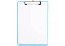 Klembord MAUL A4 staand transparant PS neon blauw
