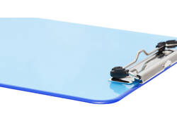 Klembord MAUL A4 staand transparant PS neon blauw