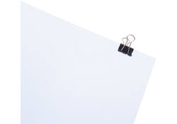Papierklem MAUL 213 foldback 19mm capaciteit 7mm zwart