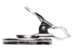 Papierklem MAUL Bulldog met magneet 30mm capaciteit 10mm zilver