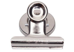 Papierklem MAUL Bulldog met magneet 40mm capaciteit 15mm zilver