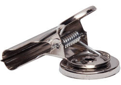 Papierklem MAUL Bulldog met magneet 52mm capaciteit 20mm zilver