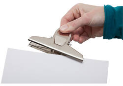 Papierklem MAUL Pro 125mm capaciteit 30mm blister à 2 stuks