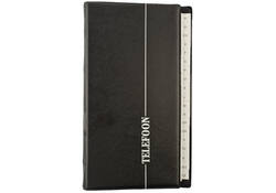 Telefoonalbum Kangaro 215x130mm A-Z 4-rings zwart