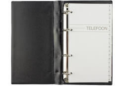 Telefoonalbum Kangaro 215x130mm A-Z 4-rings zwart