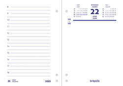 Omlegblok 2027 Brepols 1dag/2pagina's universele ponsing