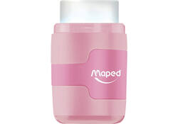 Puntenslijper Maped Connect 2gaats met gum display á 20 stuks pastel assorti