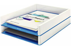 Brievenbak Leitz WOW wit/blauw