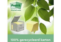 Memoblok Post-it Z-Note R330-1B recycled 76x76mm canary yellow