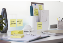 Memoblokdispenser Pro tbv Post-it Z-Notes 76x76mm incl notes transparant zwart