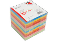 Memokubus Quantore 90x90mm transparant assorti