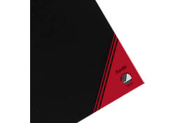 Notitieboek Bantex zwart/rood A5 lijn 70gr 96vel