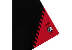 Notitieboek Bantex zwart/rood A4 lijn 70gr 96vel
