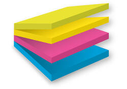 Memoblok Post-it 2014 Super Sticky 76x76mm smart kubus Rio