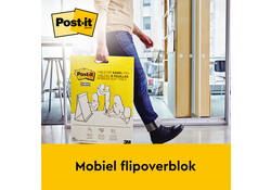 Meeting chart Post-it 563R Super Sticky 50,8x58,4cm met tafelstandaard wit