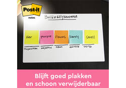 Memoblok Post-it 654 76x76mm neon geel
