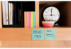 Memoblok Post-it 2028 76x76mm kubus pastel blauw
