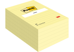Memoblok Post-it 660 lijn 102x152mm canary yellow