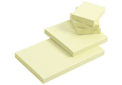 Memoblok Quantore 76x76mm geel
