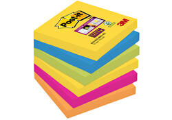 Memoblok Post-it 654 Super Sticky 76x76mm Rio