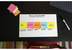 Memoblok Post-it 2028 76x76mm kubus pastel roze