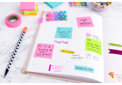 Memoblok Post-it 2028 76x76mm kubus pastel roze