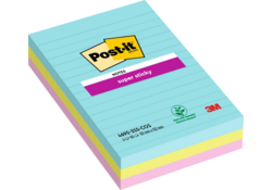 Memoblok Post-it 4690 Super Sticky 101x152mm Miami