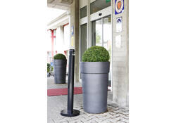 Asbak Rubbermaid Smokers' Pole vrijstaand zwart