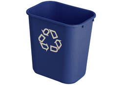 Papierbak Rubbermaid recycling medium 26L blauw