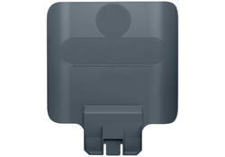 Paneel Rubbermaid Slim Jim Recyclestation voor label grijs