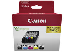 Inktcartridge Canon PGI-570 + CLI-571 2x zwart + 3 kleuren